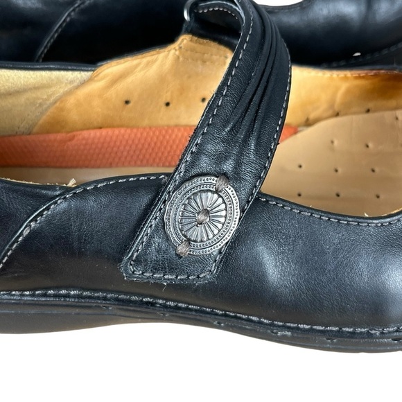 Unstructured Clarks Mary Jane Style Black Comfort Shoes Dark Academia Sz. 6.5 W - Picture 6 of 15